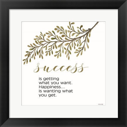 Framed Success Print