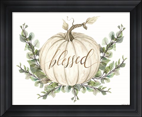 Framed Blessed Pumpkins Print