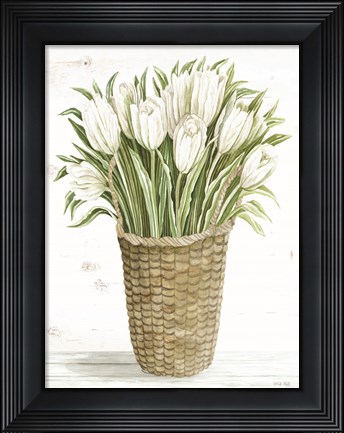 Framed Tulip Basket Print
