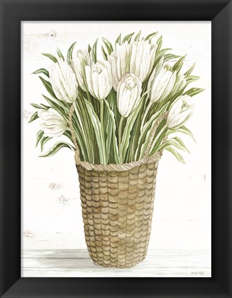 Framed Tulip Basket Print