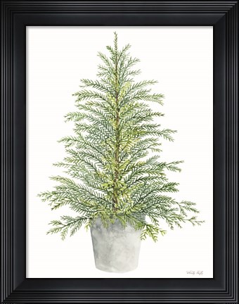 Framed Spruce Tree in Pot Print