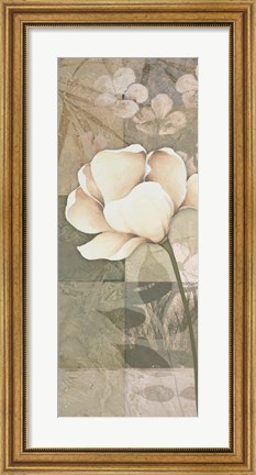 Framed Soft Spa Floral I Print