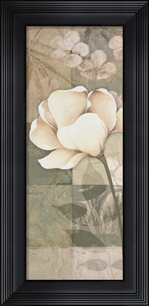 Framed Soft Spa Floral I Print