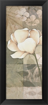 Framed Soft Spa Floral I Print