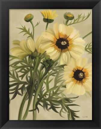 Framed Moody Daisies Print