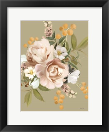 Framed Moody Peonies Print