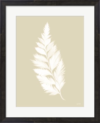 Framed Botanical White Fern Print
