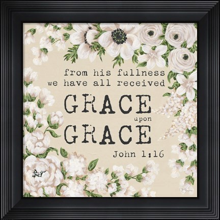 Framed Grace Upon Grace Print