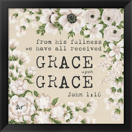 Framed Grace Upon Grace Print