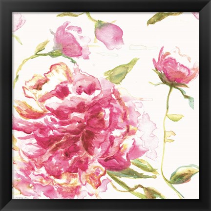 Framed English Rose Print
