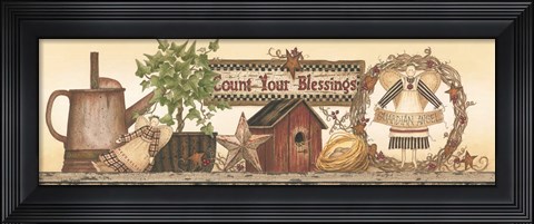 Framed Count Your Blessings Print