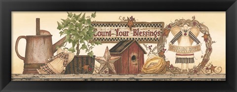 Framed Count Your Blessings Print