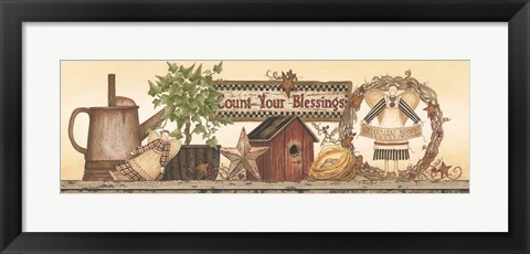 Framed Count Your Blessings Print