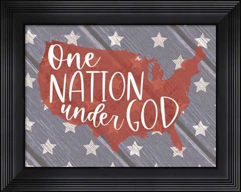 Framed One Nation Under God Print