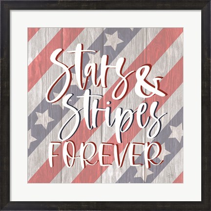 Framed Stars and Stripes Forever I Print