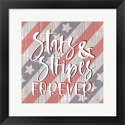 Framed Stars and Stripes Forever I Print