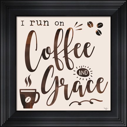 Framed Coffee and Grace Print