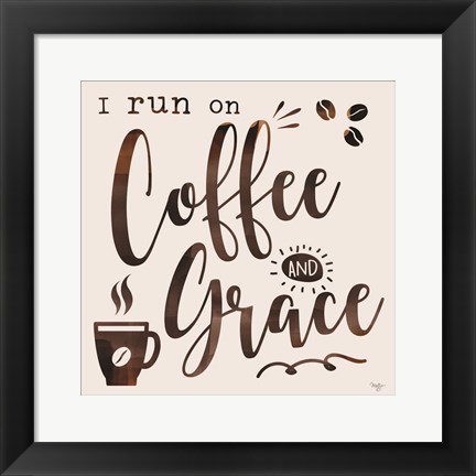 Framed Coffee and Grace Print