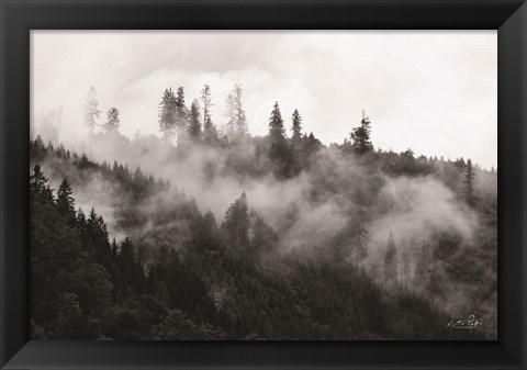 Framed Covered by Clouds Print