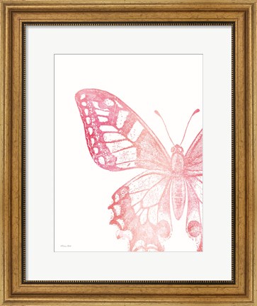 Framed Pink Butterfly I Print