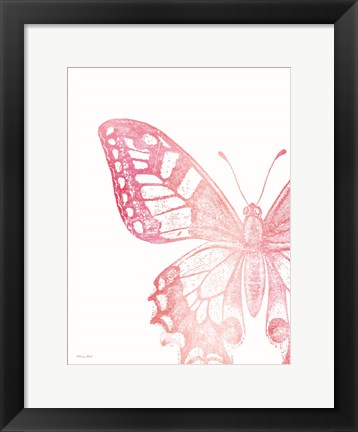 Framed Pink Butterfly I Print