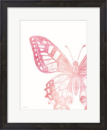 Framed Pink Butterfly I Print