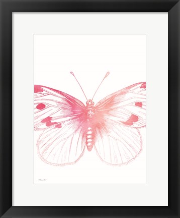 Framed Pink Butterfly III Print