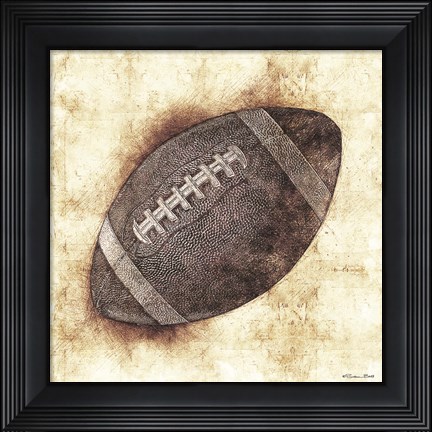 Framed Football Sketch Print