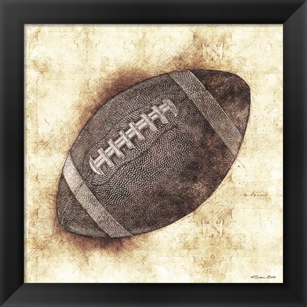 Framed Football Sketch Print