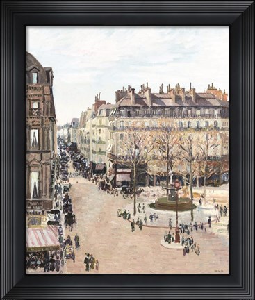 Framed La Rue Saint Honore Print
