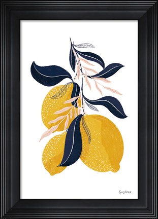 Framed Lemons I No Words Print