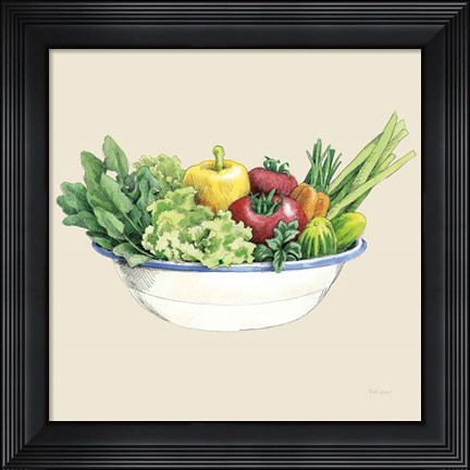 Framed Fresh From The Garden IV Cream Print