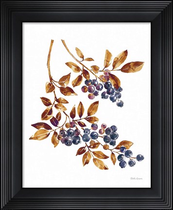 Framed Floral Solitude IV Brown Print
