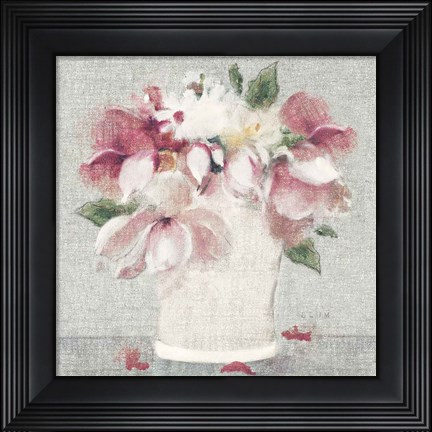 Framed Cottage Bouquet II Light Print