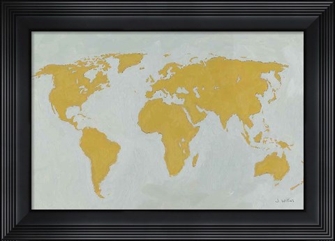 Framed Golden World Print