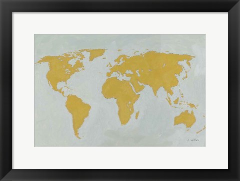 Framed Golden World Print