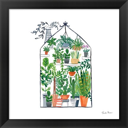 Framed Greenhouse I Print