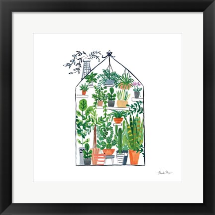 Framed Greenhouse I Print