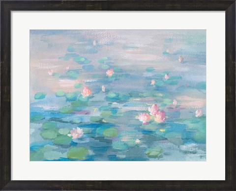 Framed Sunrise Waterlilies Print