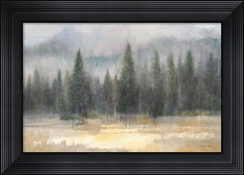 Framed Misty Pines Print