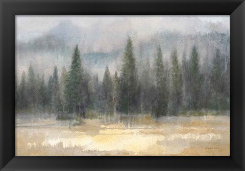 Framed Misty Pines Print