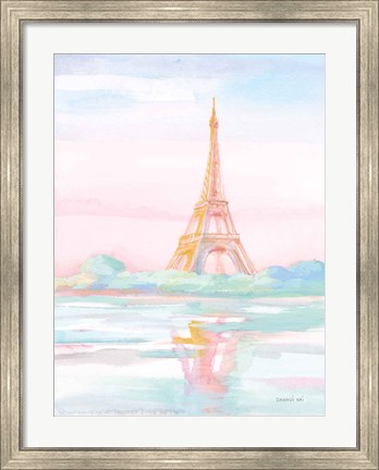 Framed Pastel Paris V Print