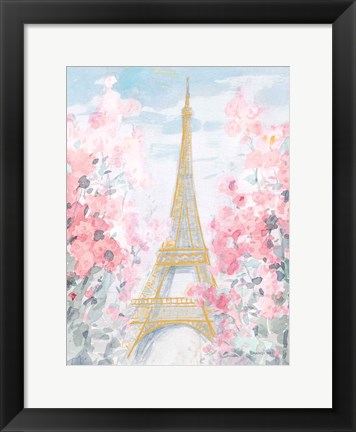Framed Pastel Paris III Print