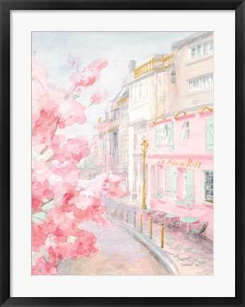 Framed Pastel Paris II Print