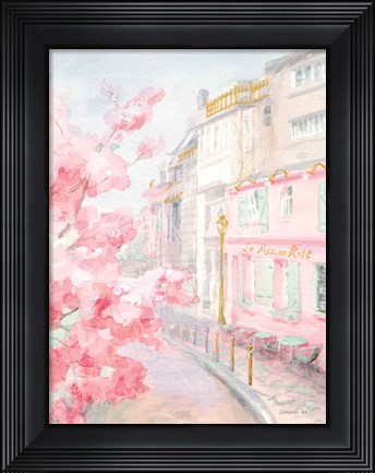 Framed Pastel Paris II Print