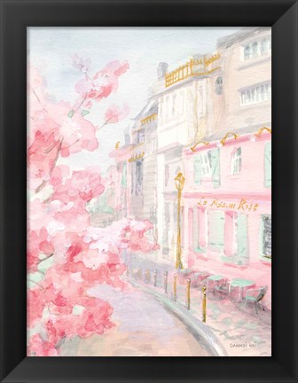 Framed Pastel Paris II Print