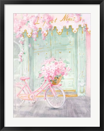 Framed Pastel Paris I Print