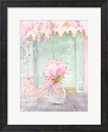 Framed Pastel Paris I Print