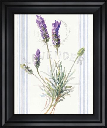Framed Floursack Lavender III Print