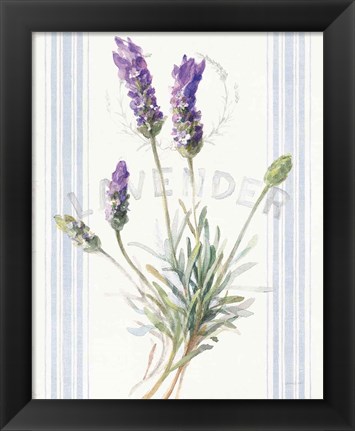 Framed Floursack Lavender III Print